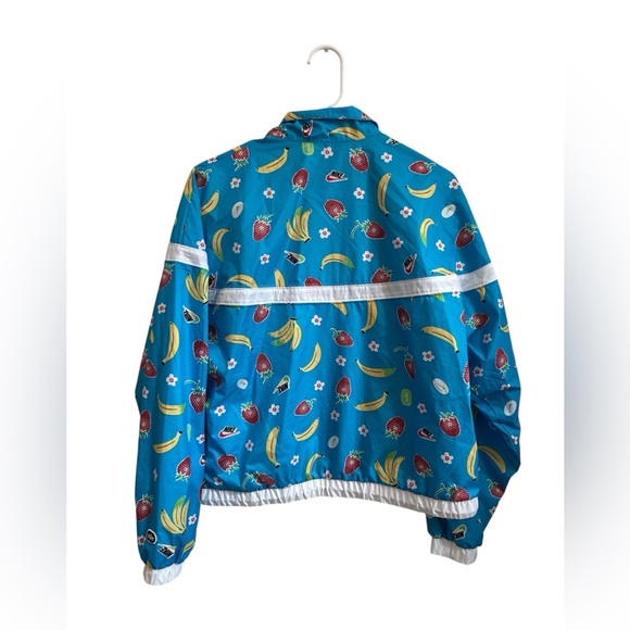 Nike Blue Fruit Print Windbreaker Jacket - Picture 2 of 8